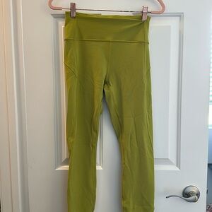 Lululemon 25” in movement tight - Golden Lime